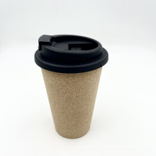 Eco-Friendly Reusable Custom Logo BPA Free 16oz Cork Coffee Cup With Lid